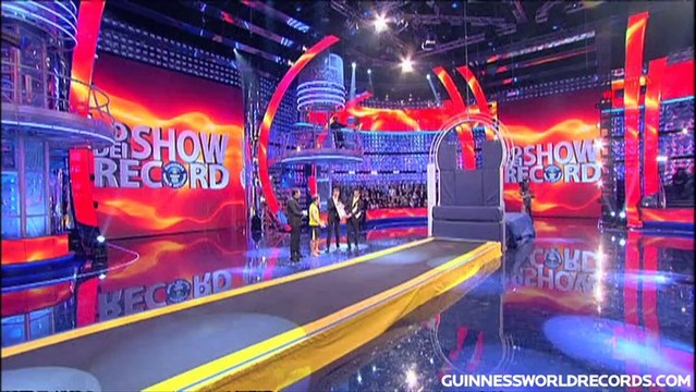 Highest hole jumped through using a tumbling trampoline - Guinness World Records Classics