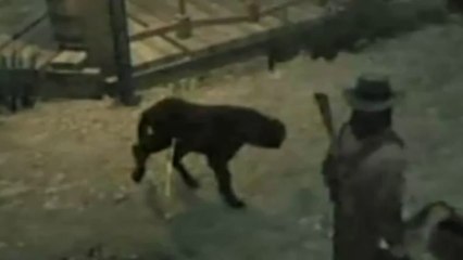 Red Dead Redemption Dog Having A Pee