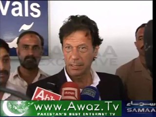 PTI chief Imran Khan returns home
