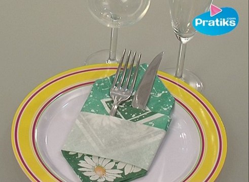 Origami - ¿Cómo hacer un portacubiertos de papel?