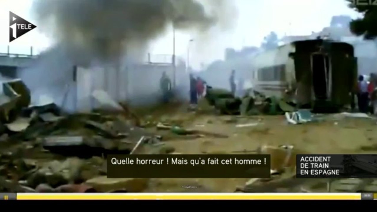 Scène de chaos à Saint-Jacques-de-Compostelle