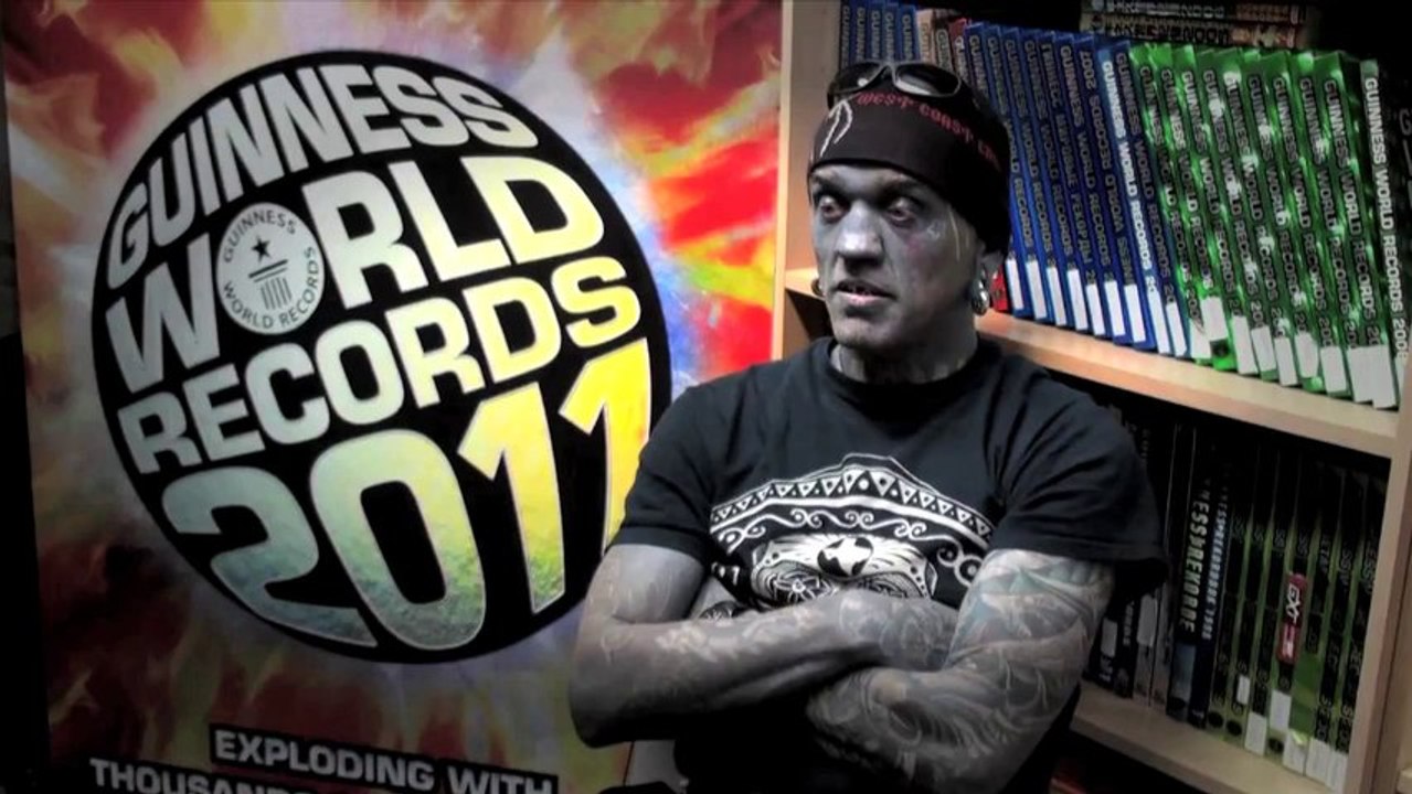 Meet The Record Breakers - Lucky Diamond Rich, the most tattooed person - GWR profile of the month