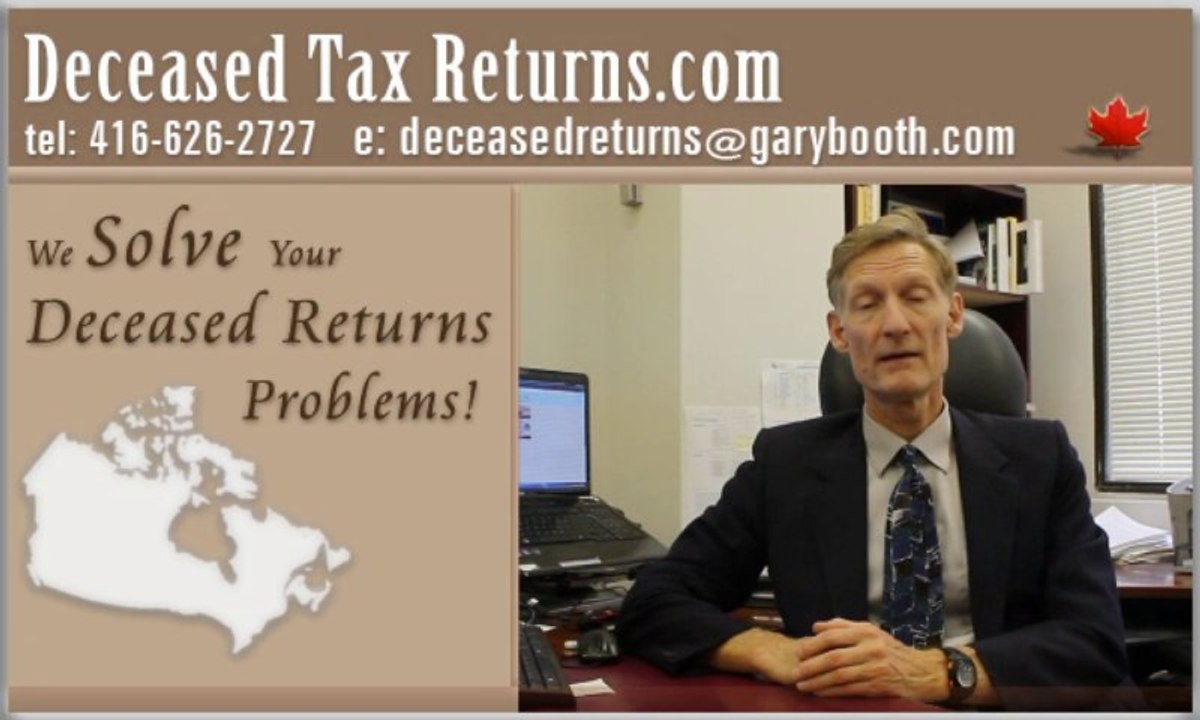 Final Tax Returns for Deceased individuals | deceased-tax-returns-canada.com (416-626-2727)