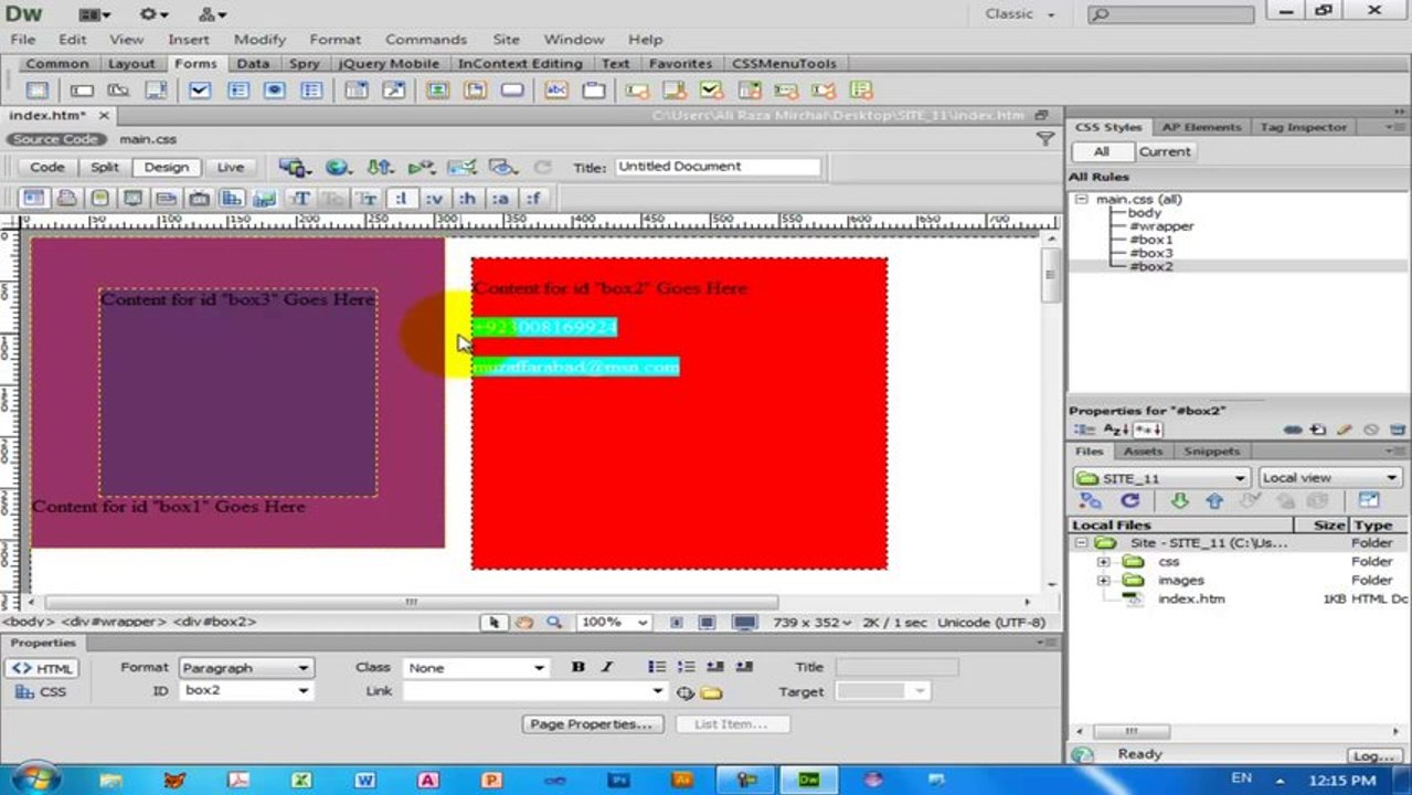 Dreamweaver CS6 Tutorials Urdu Hindi 52
