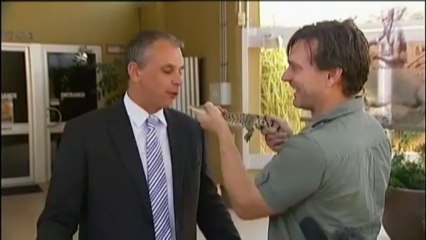 L'Australie offre un crocodile au prince George