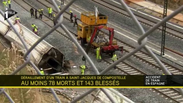 Espagne : les premières images de l'accident de train