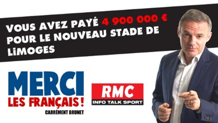 Merci les Français - 4 900 000 € pour le nouveau stade de Limoges - 25/07