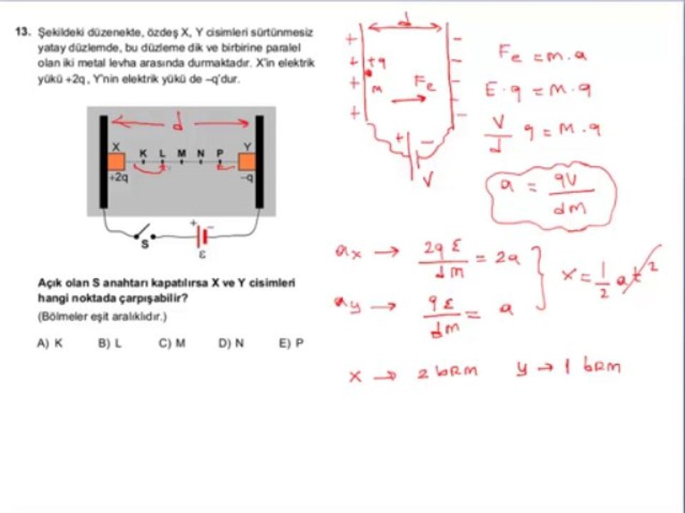 2013 LYS FİZZİK SORULARININ ÇÖZÜMLERİ Part 3 (YİĞİT SUCUER)