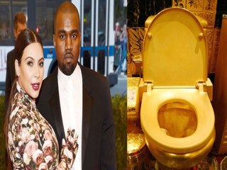 Kim and Kanye Spend 750000 Dollars On Gold Toilets