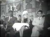 الزعيمان الراحلان جمال عبد الناصر والملك محمد الخامس يضعان الحجر الأساس لبناء مشروع السد العالي-1960