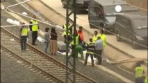 İspanya'daki tren kazasının dramatik görüntüleri