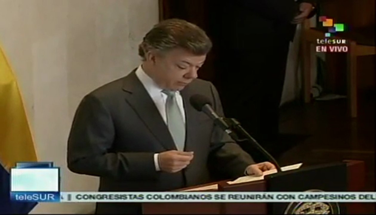 Marco jurídico adecuado es pilar fundamental para la paz: pdte. Santos
