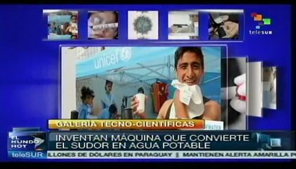 Crean máquina que convierte sudor en agua potable