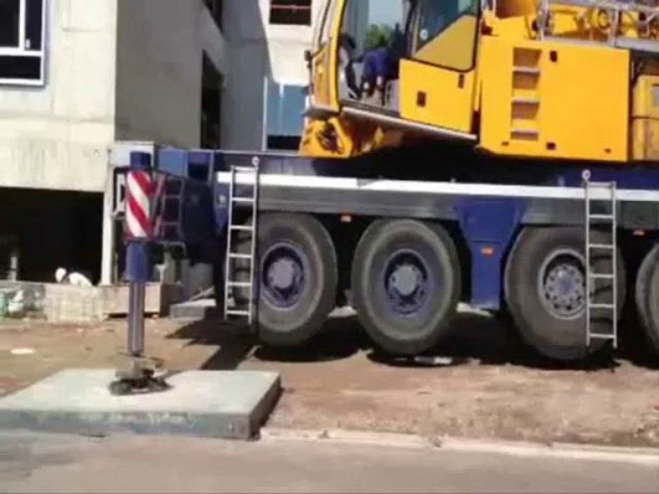 Démontage de la grue