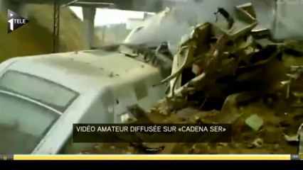 Les images des secondes qui ont suivi le déraillement