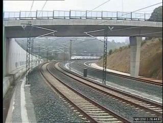 Video muestra el descarrilamiento del tren en España