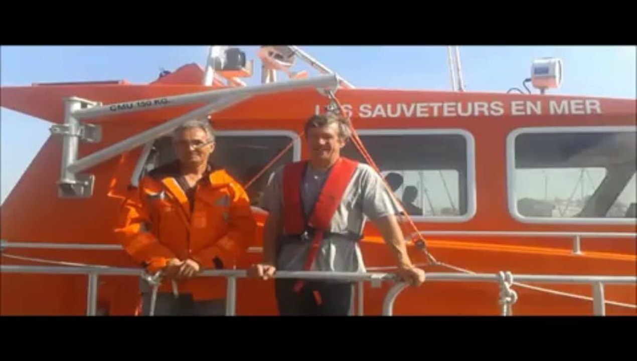 SORTIE EN MER AVEC LA SNSM AU large de Capbreton dans les Landes