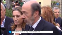 Accidente Santiago: Rubalcaba y Valenciano visitan el lugar del accidente
