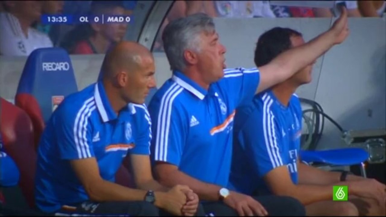 Real Madrid Lyon Cristiano Ronaldo Mesut Ozil Ancelotti tactics