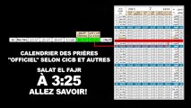 Belgique problème de L'heure exacte de la prière d'al fajr 2013 07 10