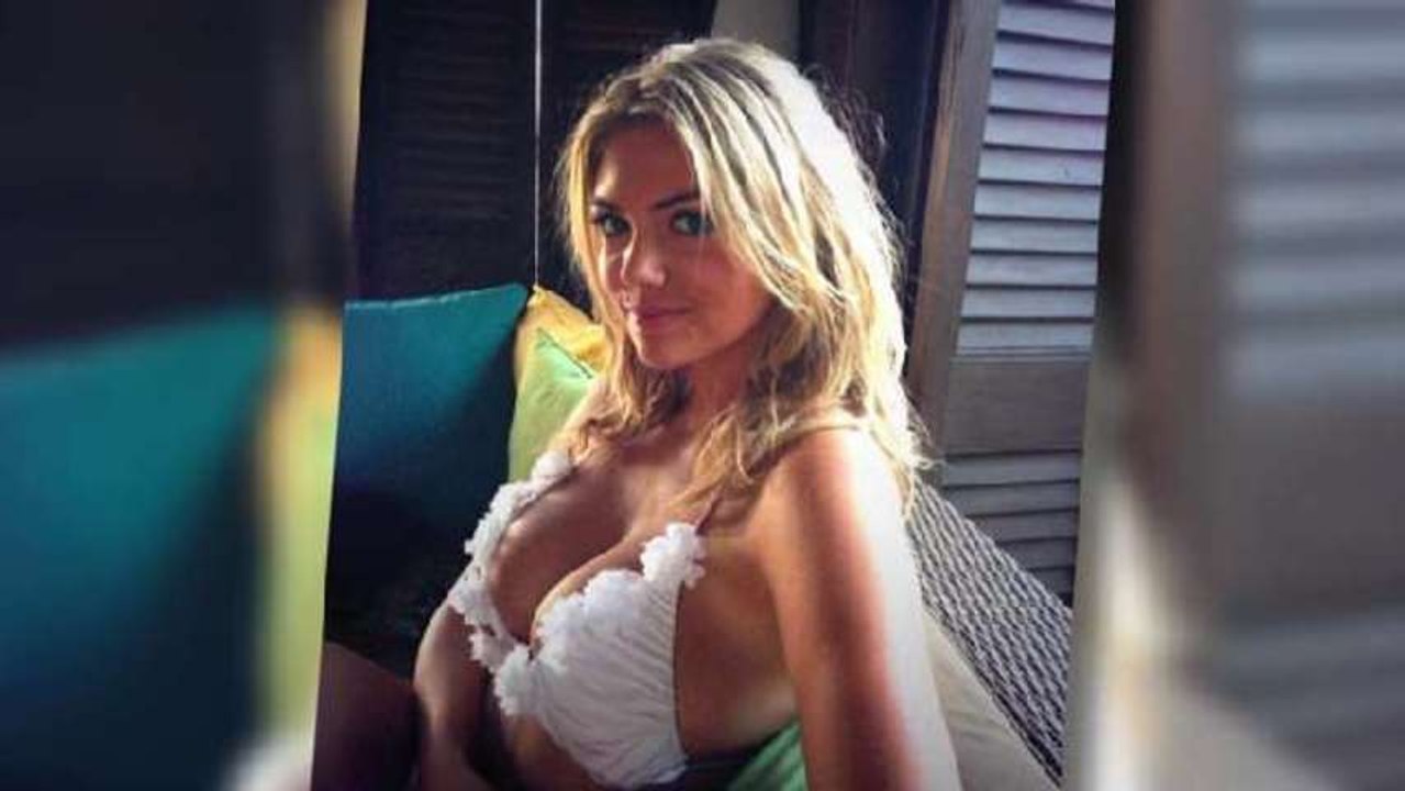 Kate Upton Rocks White Bikini