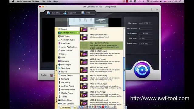 mac swf converter-swf to mov