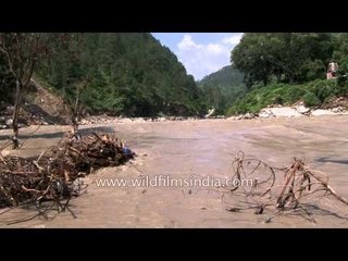 Massive amounts of silt in the river: Near Silli