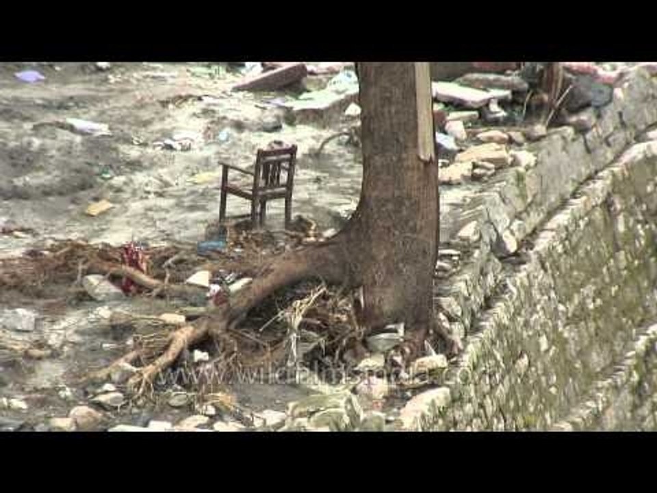Drenched, flooded and damaged at Rudraprayag