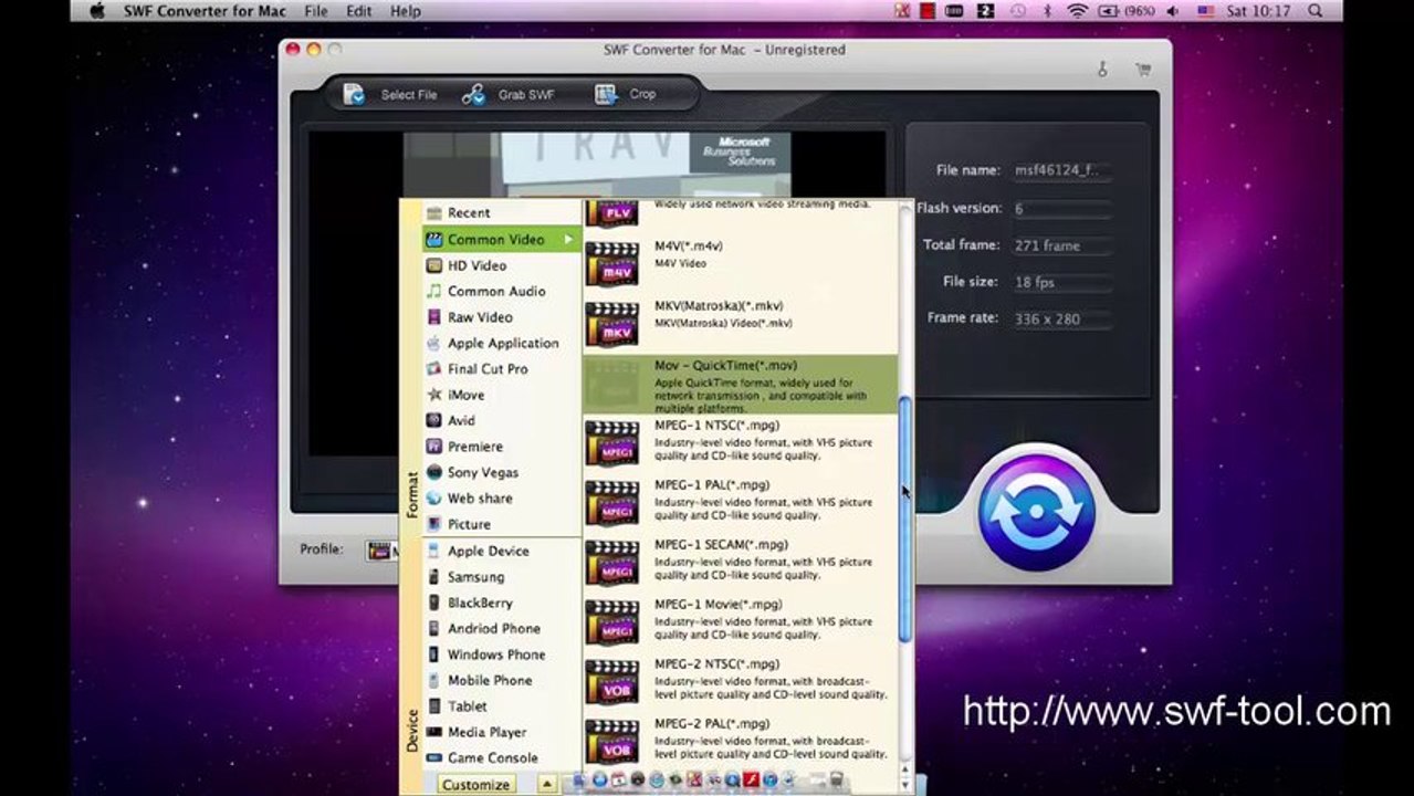 Guidance on How to Use SWF Converter Mac to Convert SWF to Common Video/Audio Formats