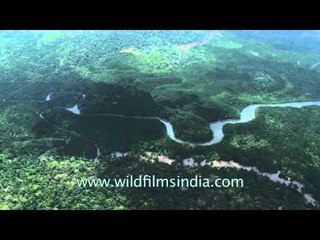 Island rivers snake through Andamans island forests
