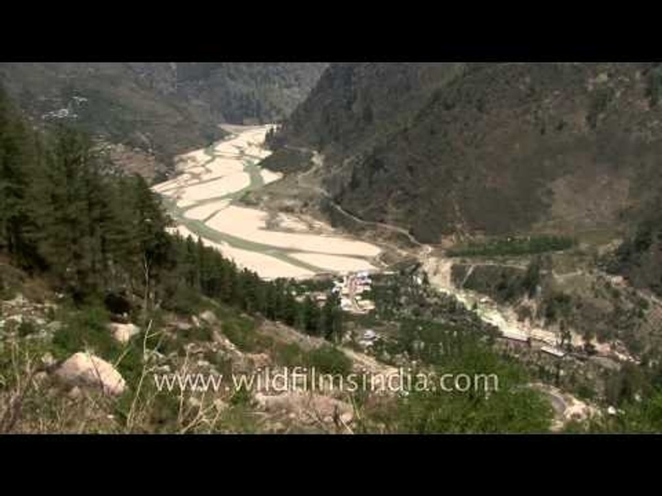 River Ganga in its Cradle, near Gomukh in the foothills of the Himalayas in Uttaranchal, India
