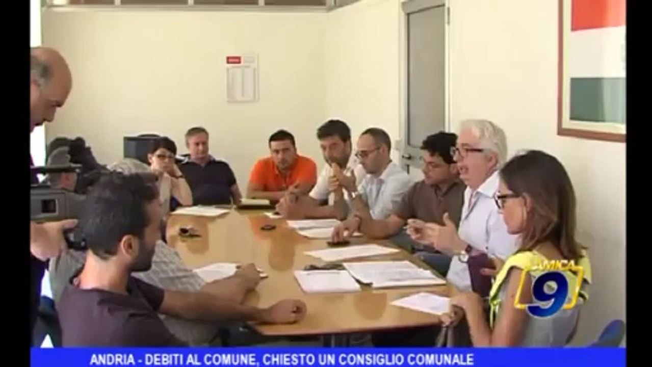 Andria | Debiti al Comune, chiesto un Consiglio Comunale