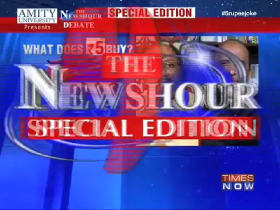 The Newshour Debate: The Rs 5 joke (Part 1)