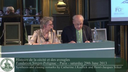 The history of blindness and the blind : Synthesis by Catherine J.Kudlick & Henri Jacques Stiker