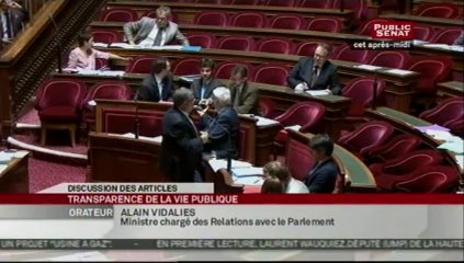 SEANCE,Projet de loi - transparence de la vie publique