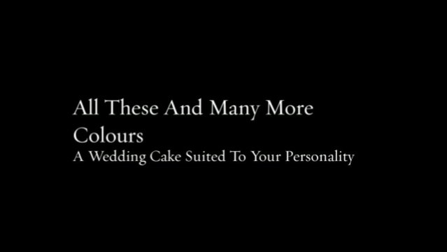 Wedding Cake Selections