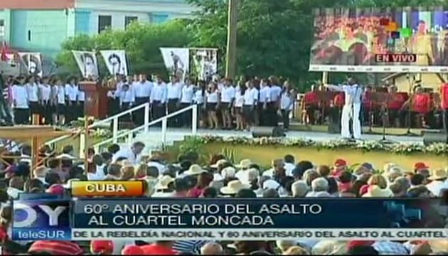 Cuba celebra el 60 aniversario del asalto al Cuartel Moncada
