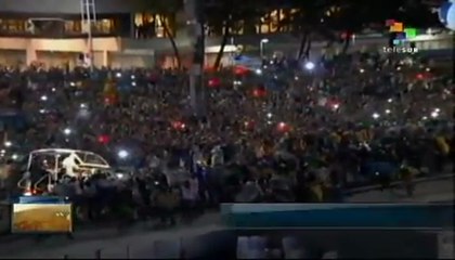 Papa Francisco preside ceremonia de bienvenida de JMJ en Copacabana