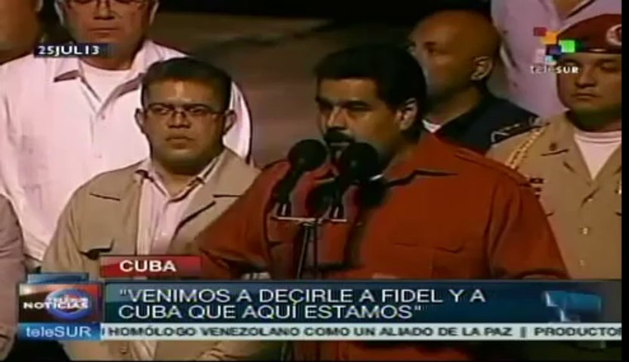 Venimos a decirle a Fidel y Cuba, aquí estamos: pdte. Maduro