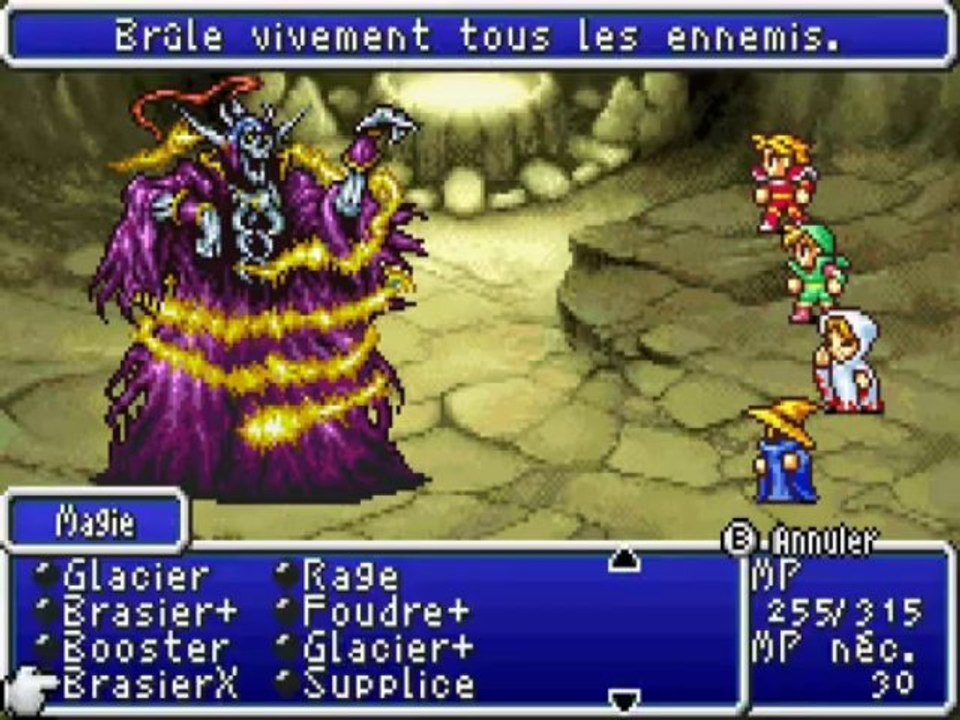 Final Fantasy I sur Gba : les Boss - La Liche ; souverain des vampires !