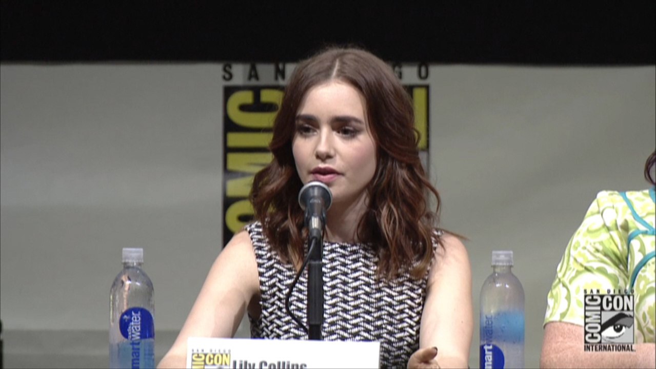 Lily Collins At Comic-Con Panel Discussing "The...