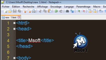 1- | XHTML | Les titres h1 jusqu'à h6 | Msoft |