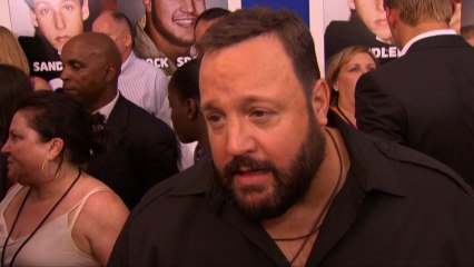 Kevin James Hugs and Tells Adam Sandler He Loves Him On The Red Carpet