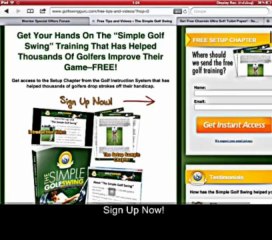 Simple Golf Swing Training