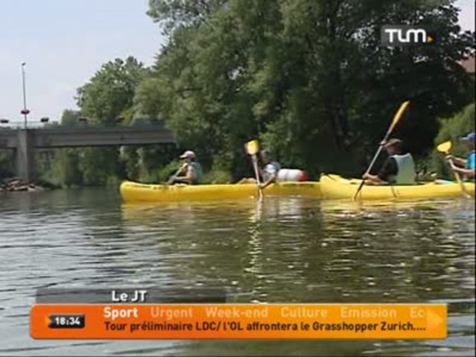 Canoë kayak sur l'Ain