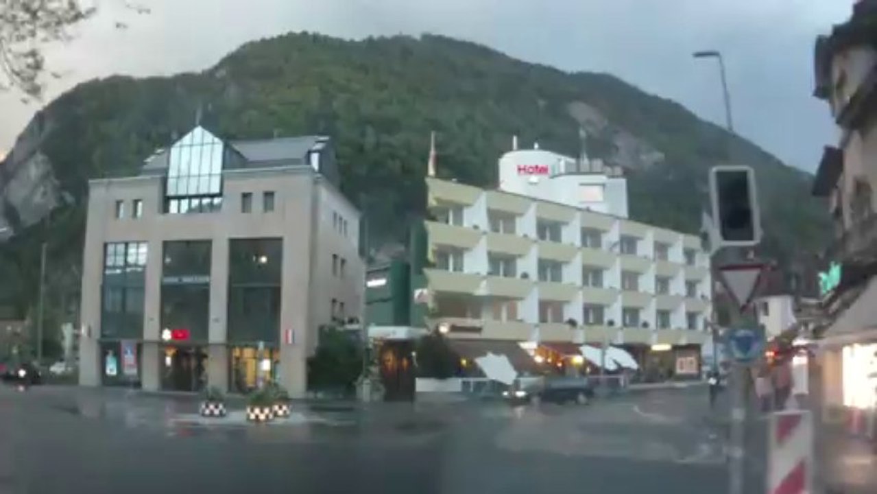 Schweiz. A8. Выход с A6 - Interlaken