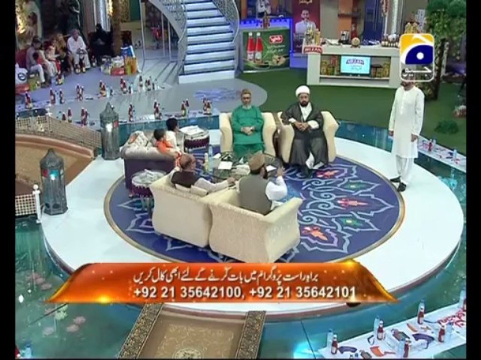 16th Iftar Aalam Aur Aalim Part 1 in Amaan Ramazan with Aamir Liaquat 1434h 26-7-2013 -008