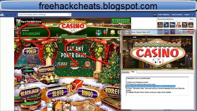 Double Down Casino Slots And Poker hack tool 2013