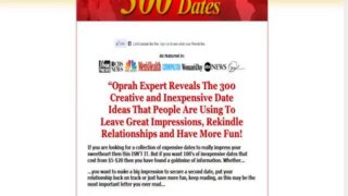 300 Creative Dates By Oprah Dating And Relationship Expert Review and Bonus