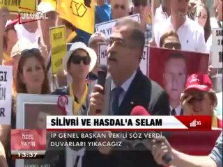 HASAN BASRİ ÖZBEY, SESSİZ ÇIĞLIK EYLEMİ'NDE KONUŞUYOR